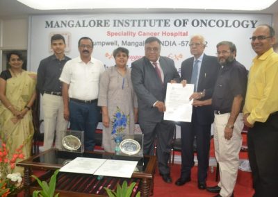 Bioethics Education & Research Unit of the UNESCO Chair in Bioethics, Haifa inaugurated at Mangalore Institute of Oncology