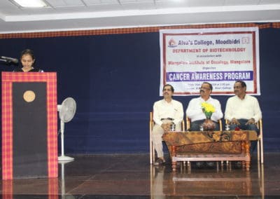 Cancer awareness programme at Alva’s degree College