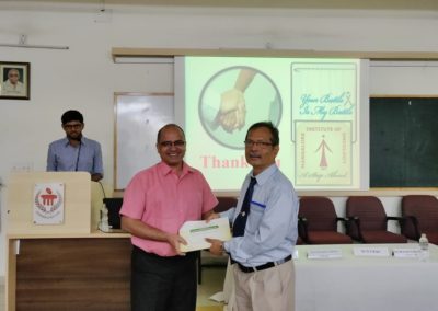 Dr. MS Baliga delivers a talk at Manipal