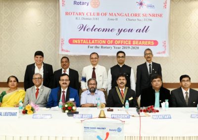 Installation day at the Rotary Club