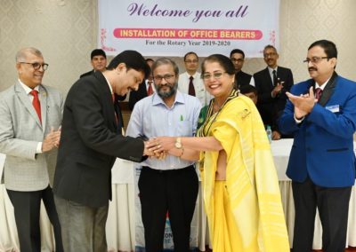 Installation day at the Rotary Club