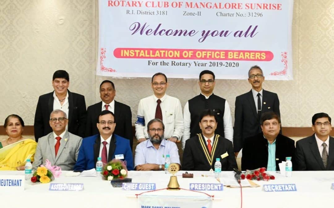 Installation day at the Rotary Club