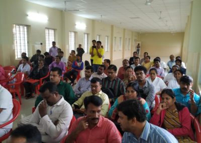 A cancer screening camp conducted at Sub-divisional Hospital, Sagar, Shivamogga
