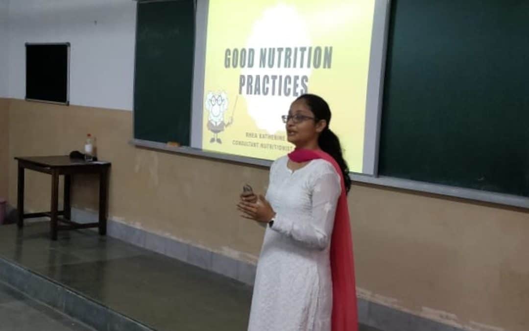 Ms. Rhea D’souza at St Agnes College, Mangalore