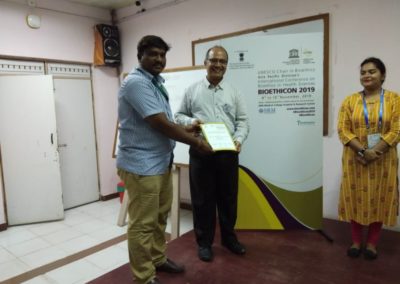 International conference on Bioethics “BIOETHICON 2019” at Chennai