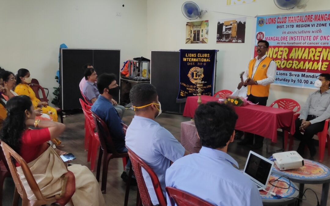 Cancer Awareness Programme at Lions Club Mangaladevi